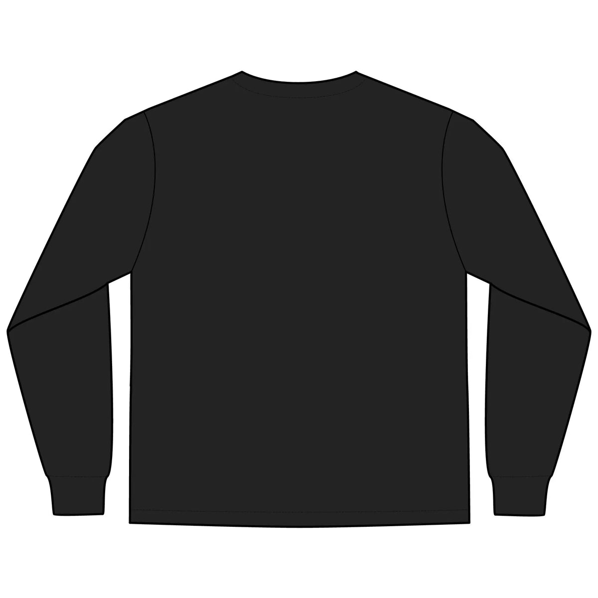 Men’s Black Long Sleeve Tee – Minimalist Solitaire Paris Classique Design Printify