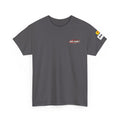 Charcoal grey premium unisex T-shirt with Solitaire Paris graphic logo on chest.